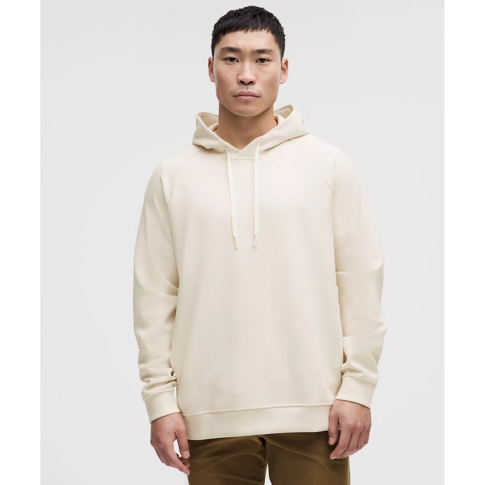 Lululemon-Smooth Spacer Classic-Fit Pullover Hoodie-Light Ivory